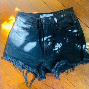 American Apparel high-waisted jean shorts